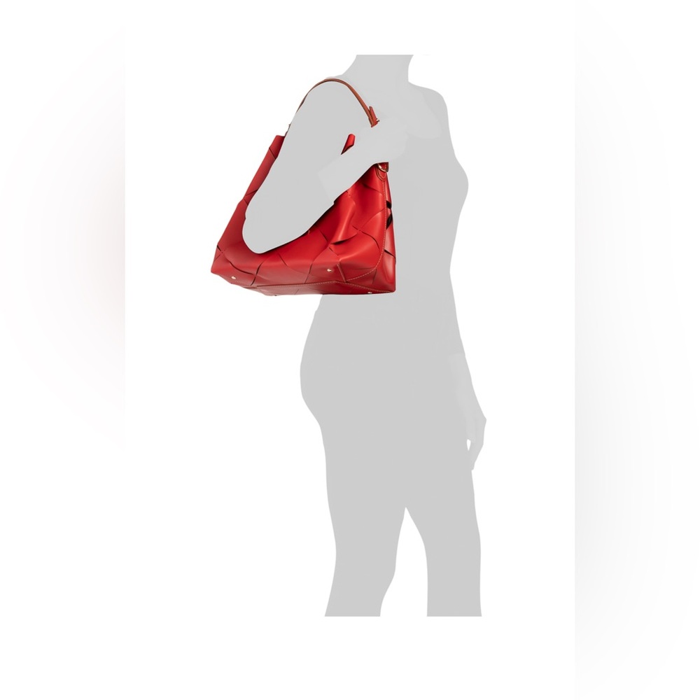 BOLDRINI Italian Leather Bucket Bag - Picture 3 of 4